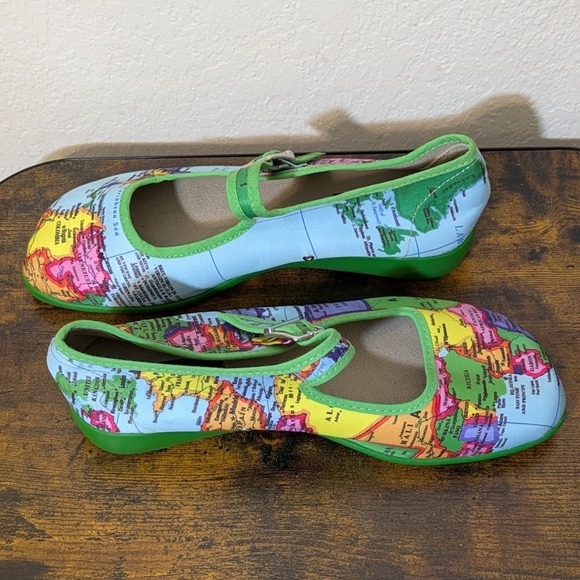 Chocolaticas Bon Voyage Womens Mary Jane Flat Size 5.5-6/36 Hot Chocolate Design - Picture 8 of 12